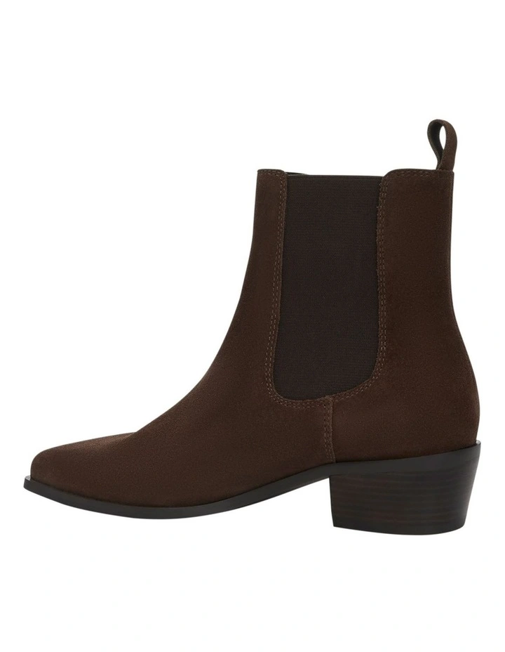 Jersey Boots in Tan Suede image 3