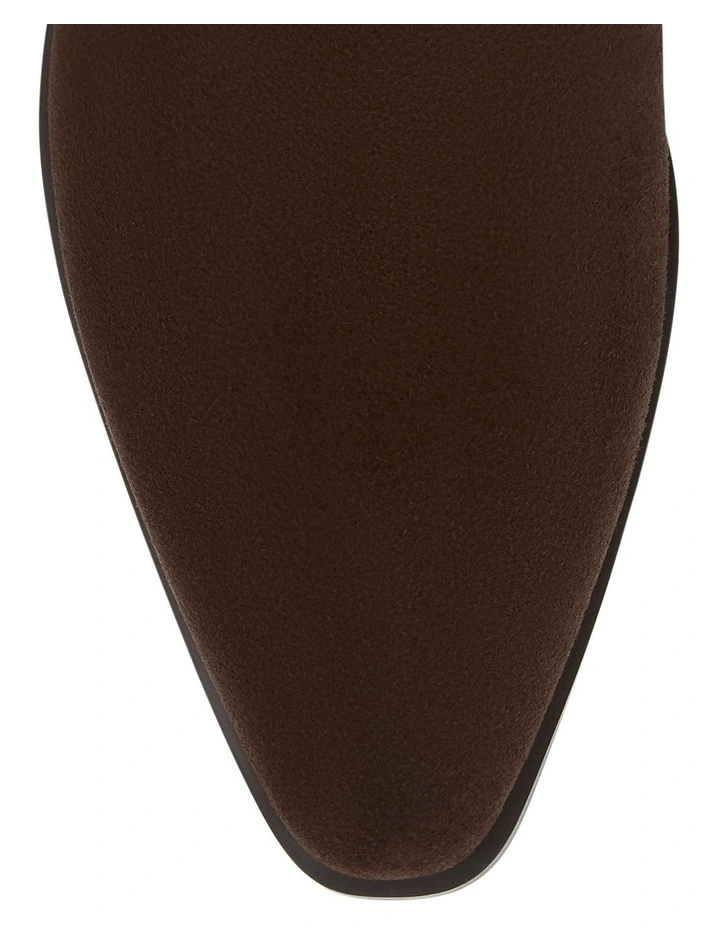 Jersey Boots in Tan Suede image 4