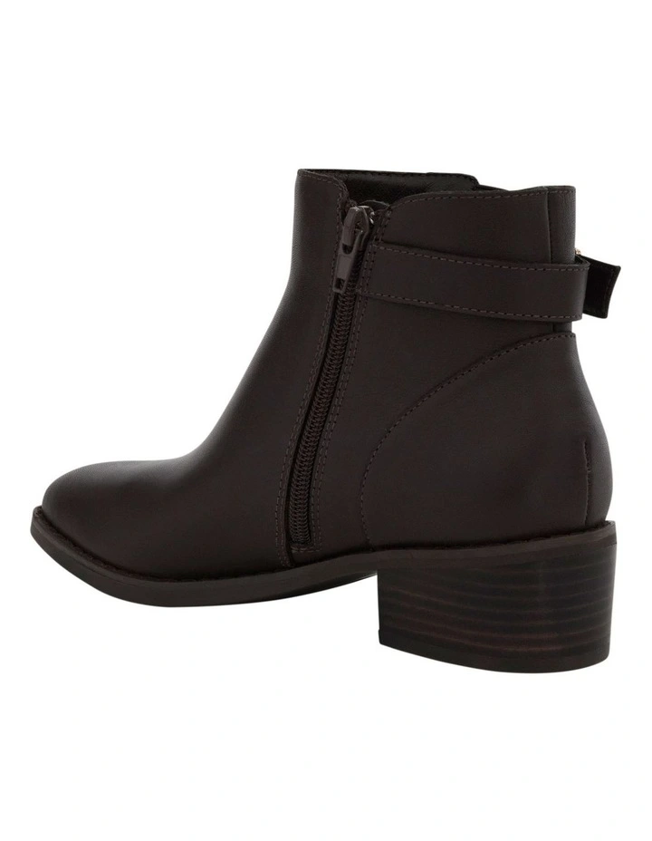 Cesar Ankle Boots in Chocolate Leather image 3