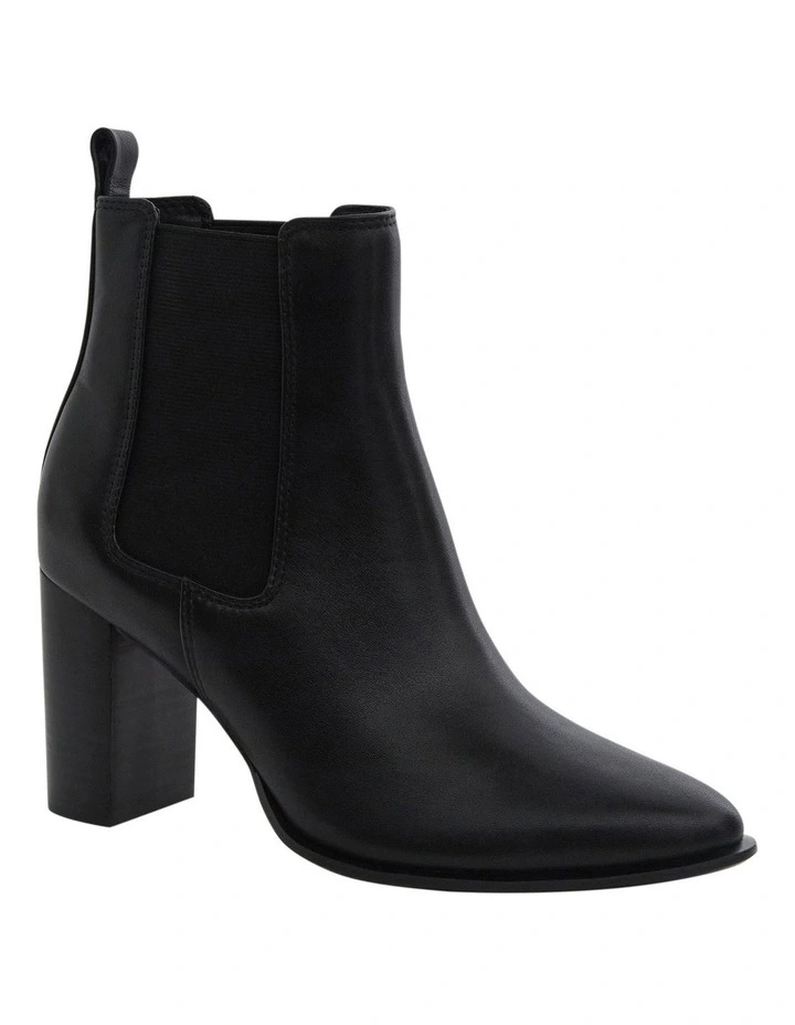 Jamie Ankle Boots in Black Leather image 2
