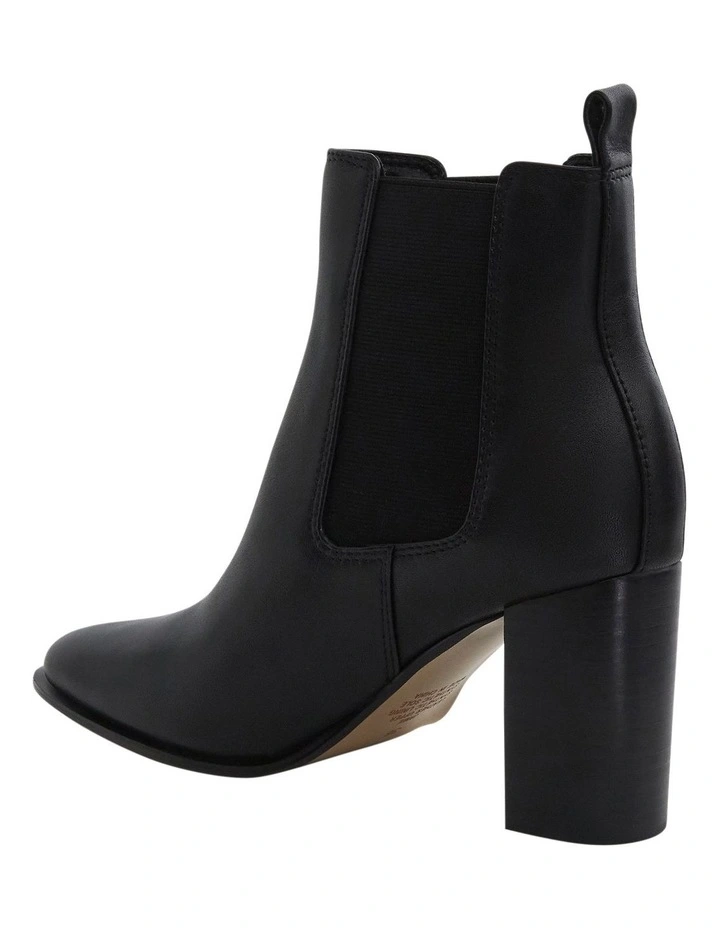 Jamie Ankle Boots in Black Leather image 3