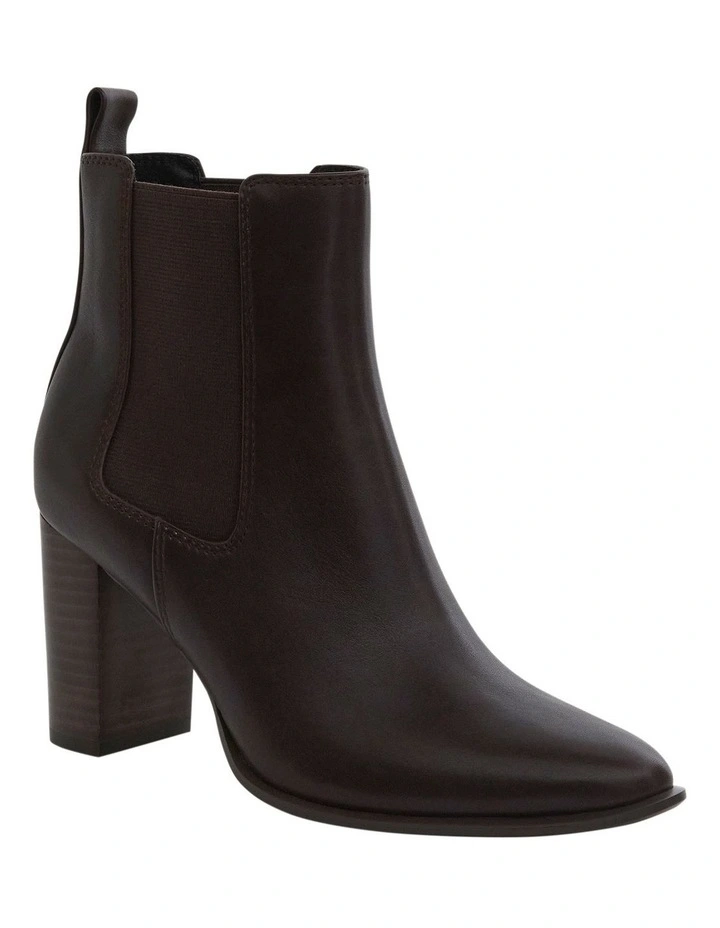 Jamie Ankle Boots in Chocolate Leather image 2