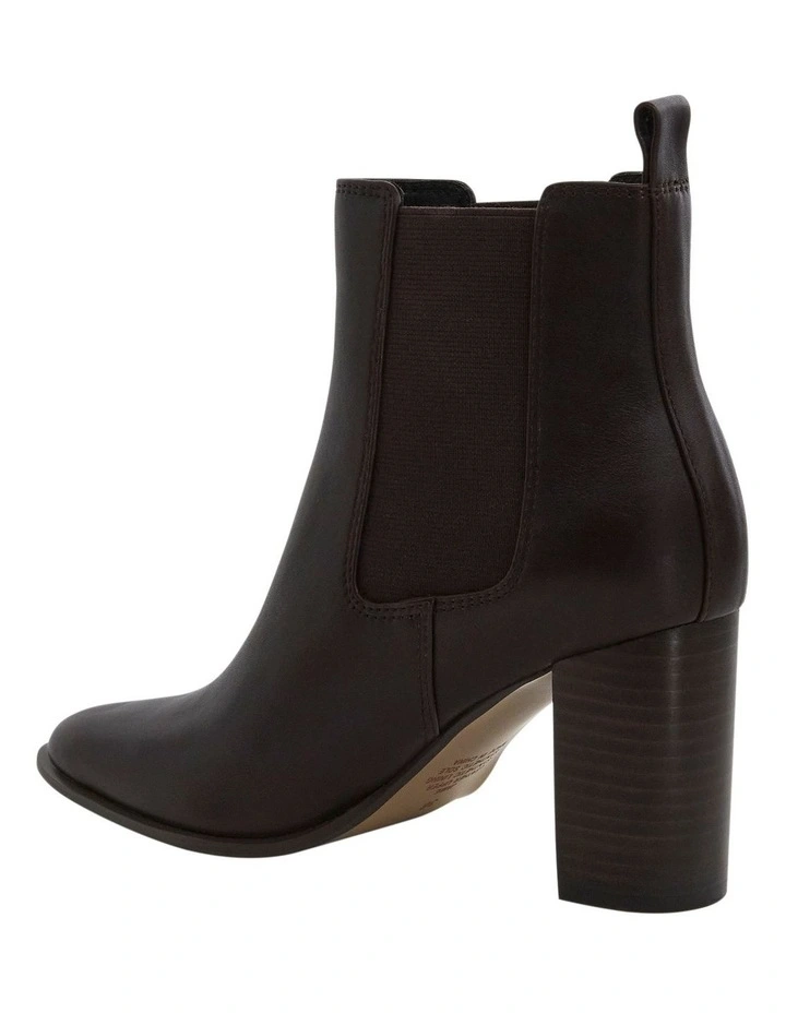 Jamie Ankle Boots in Chocolate Leather image 3