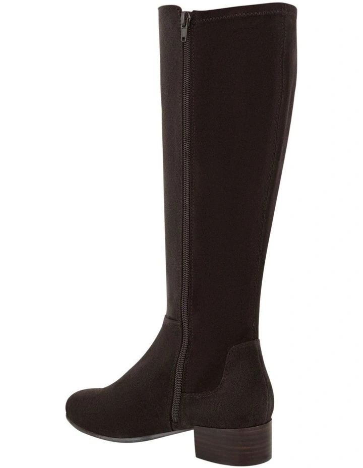 Falcon Knee Length Boots in Chocolate Suede image 3