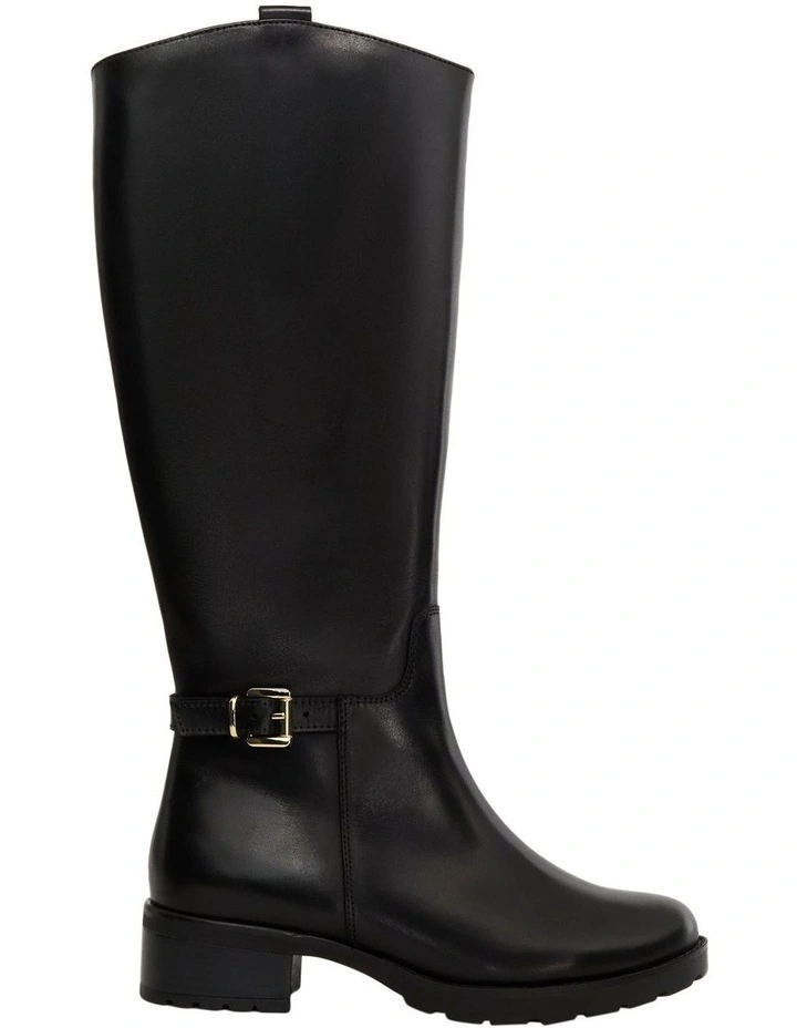 Intercom Boots in Black Leather image 1