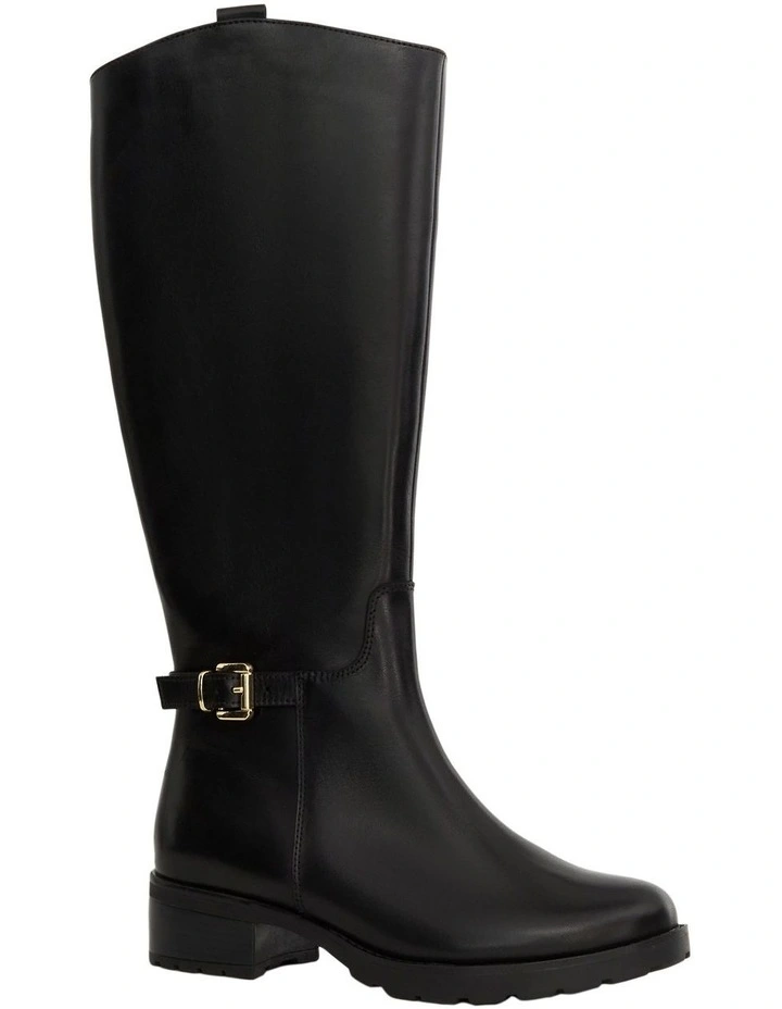 Intercom Boots in Black Leather image 2