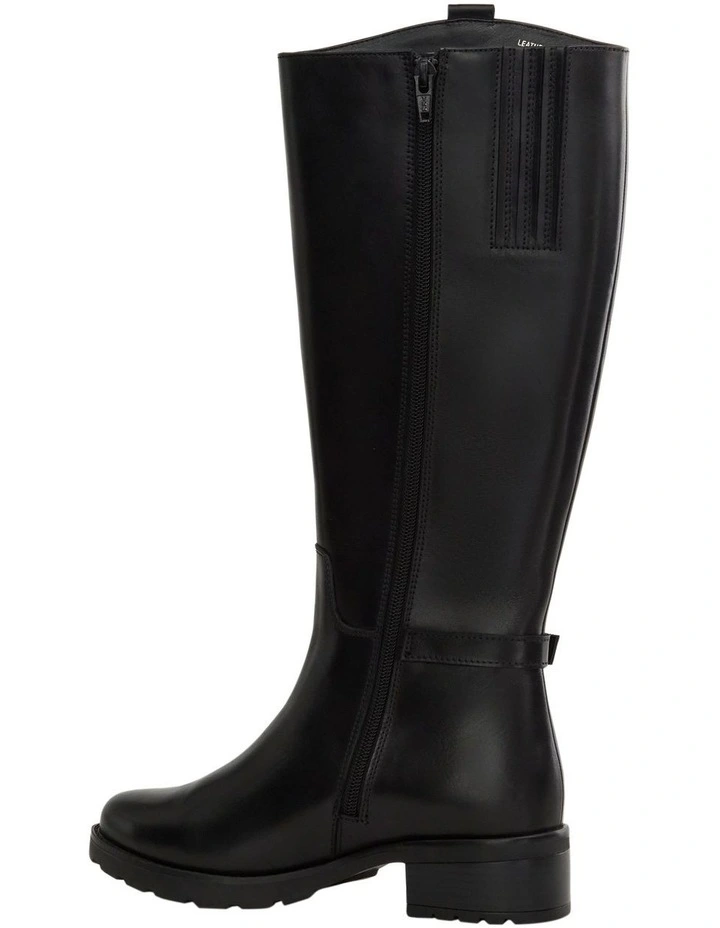 Intercom Boots in Black Leather image 3