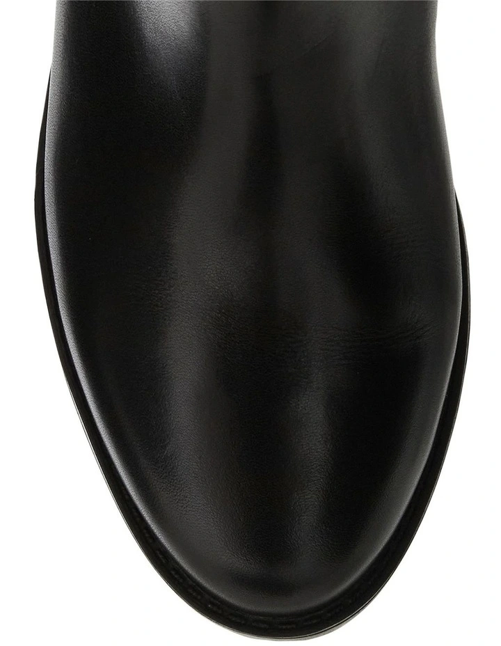 Intercom Boots in Black Leather image 4