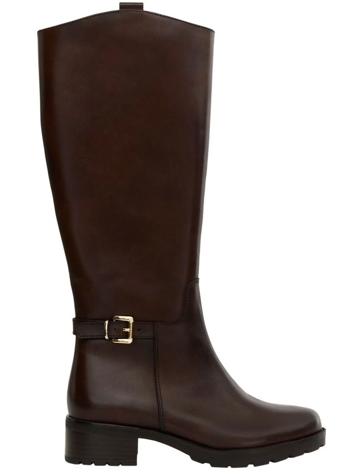 Intercom Boots in Chocolate Leather image 1