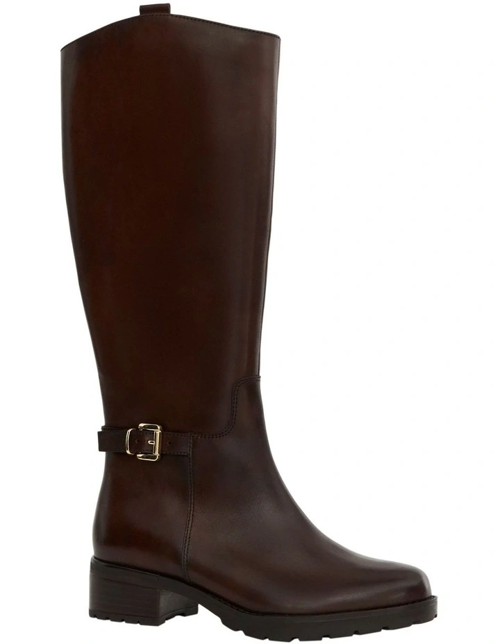 Intercom Boots in Chocolate Leather image 2