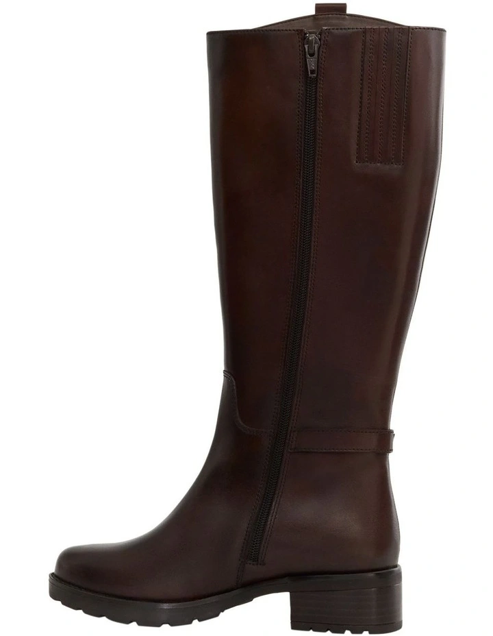 Intercom Boots in Chocolate Leather image 3