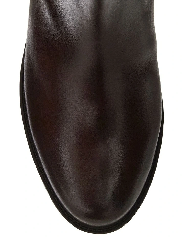 Intercom Boots in Chocolate Leather image 4