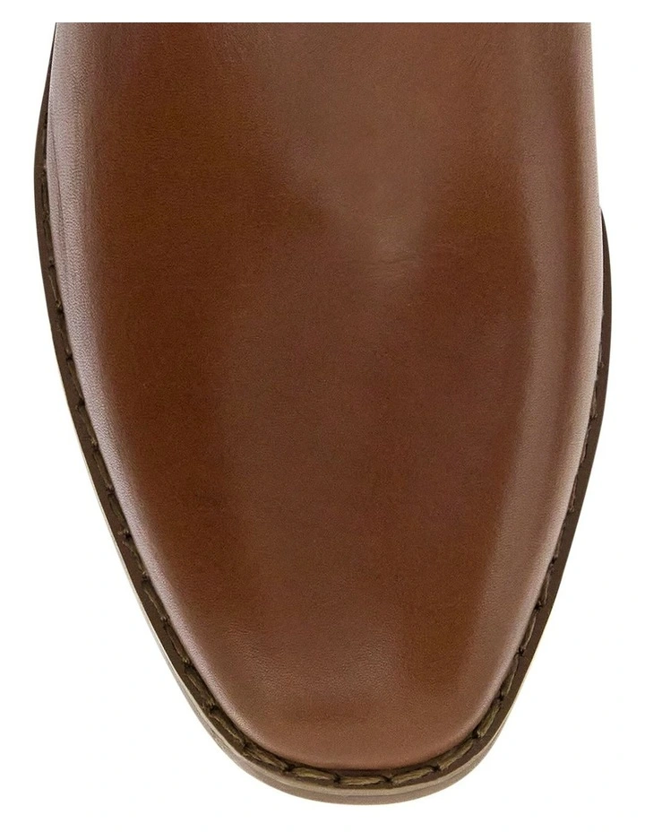 Cesar Ankle Boots in Mid Brown Leather image 4