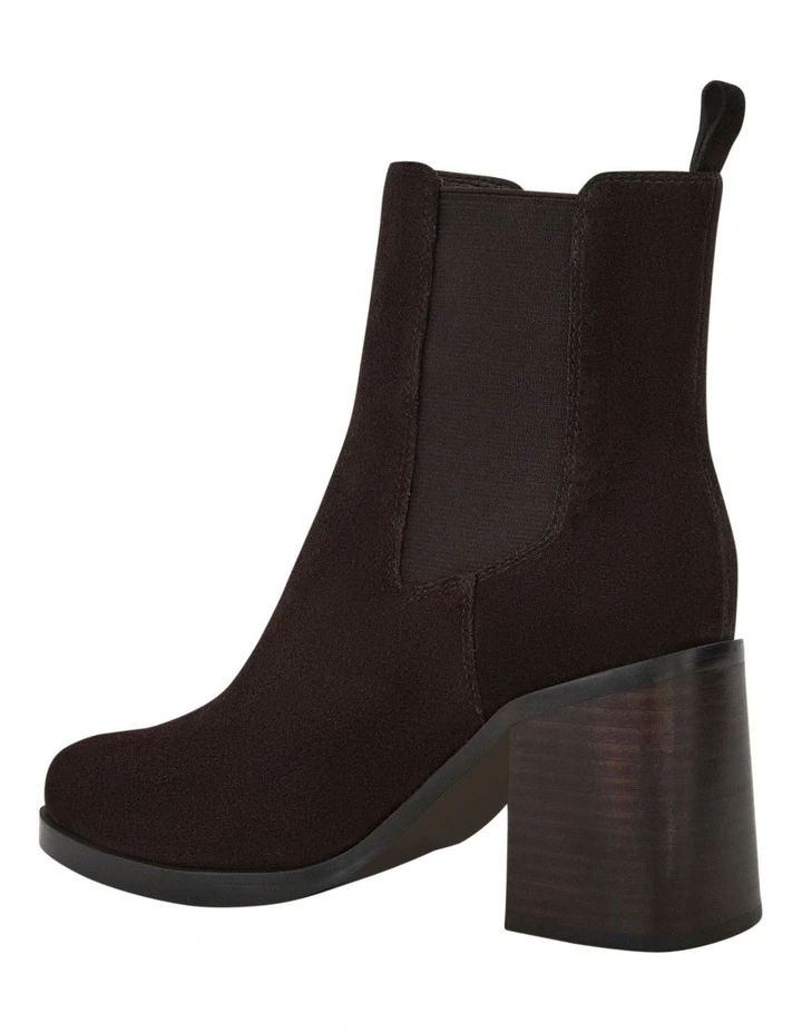 Maddie Boots in Chocolate Suede image 3