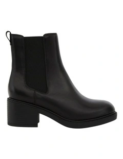 Priya Boots in Black Leather