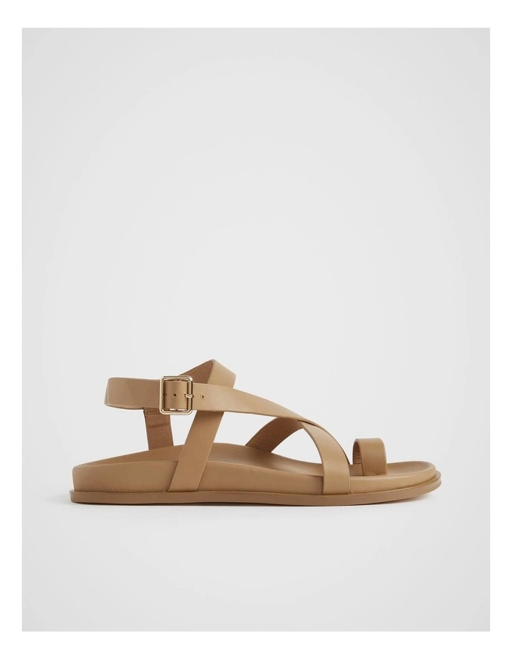 Tori Footbed Sandal in Caramel image 1