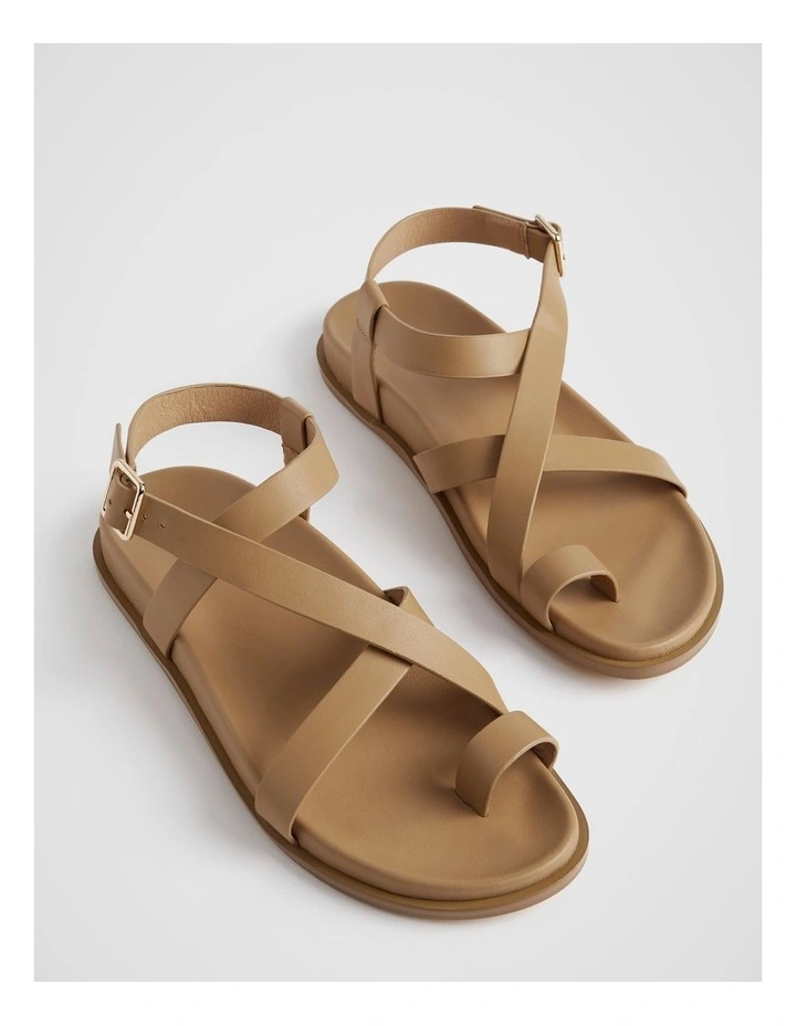 Tori Footbed Sandal in Caramel image 3