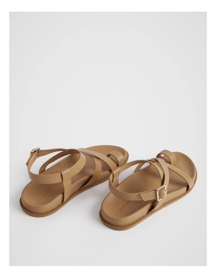 Tori Footbed Sandal in Caramel image 4