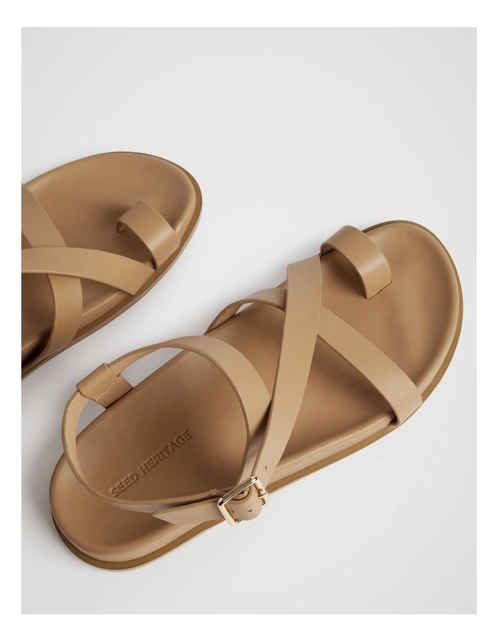 Tori Footbed Sandal in Caramel image 5