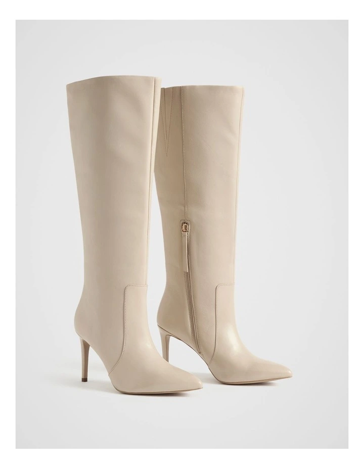 Shae High Leg Boot in Vanilla image 3