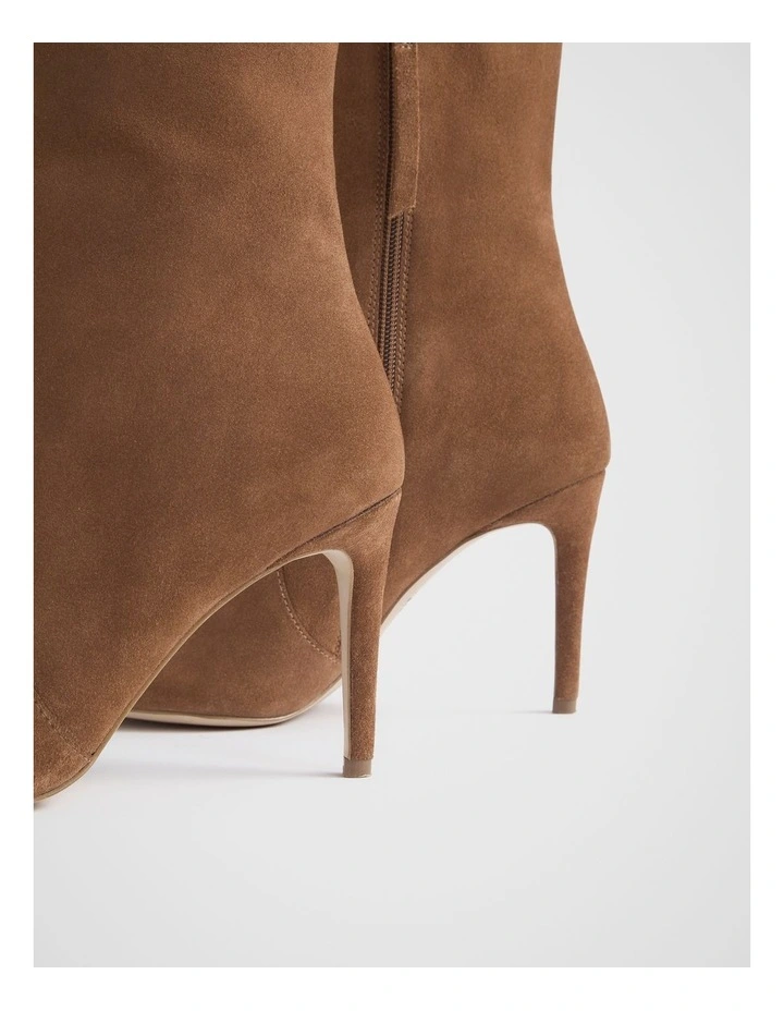 Shae High Leg Boot in Tan Suede image 4