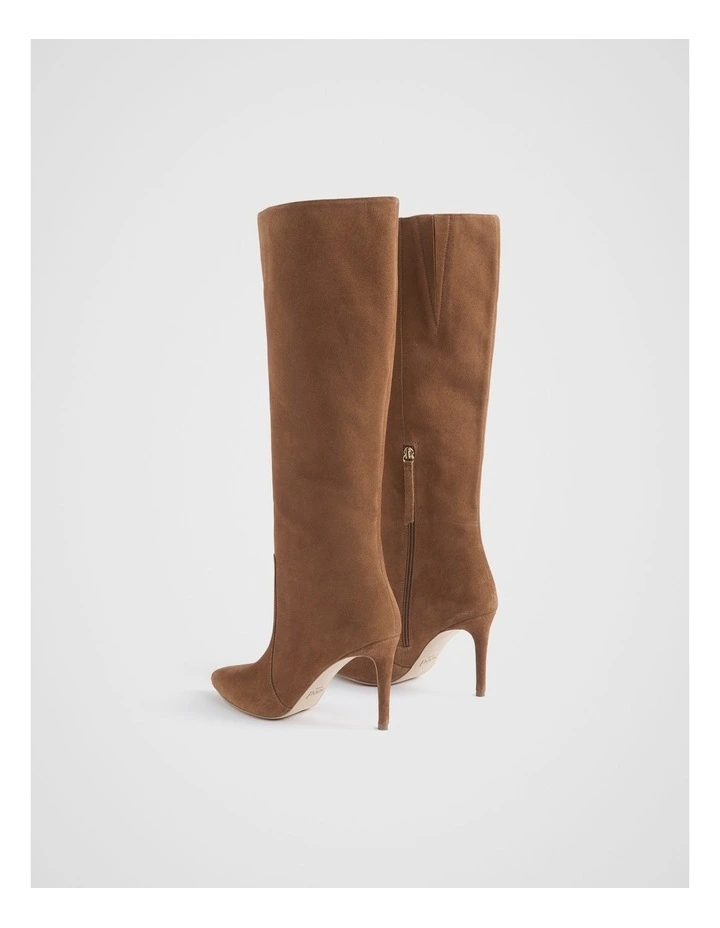 Shae High Leg Boot in Tan Suede image 5