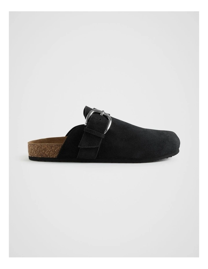 Claudia Mule in Black Suede image 1