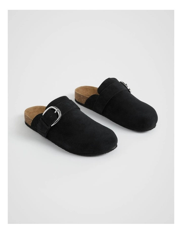 Claudia Mule in Black Suede image 2