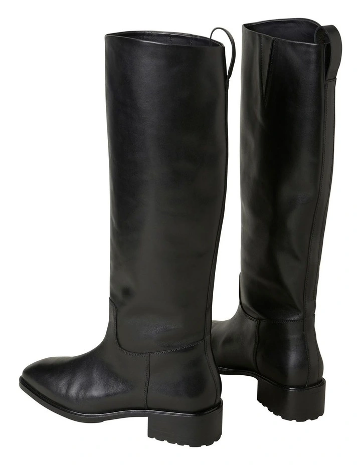 Lucy Leather Black Riding Boot image 4