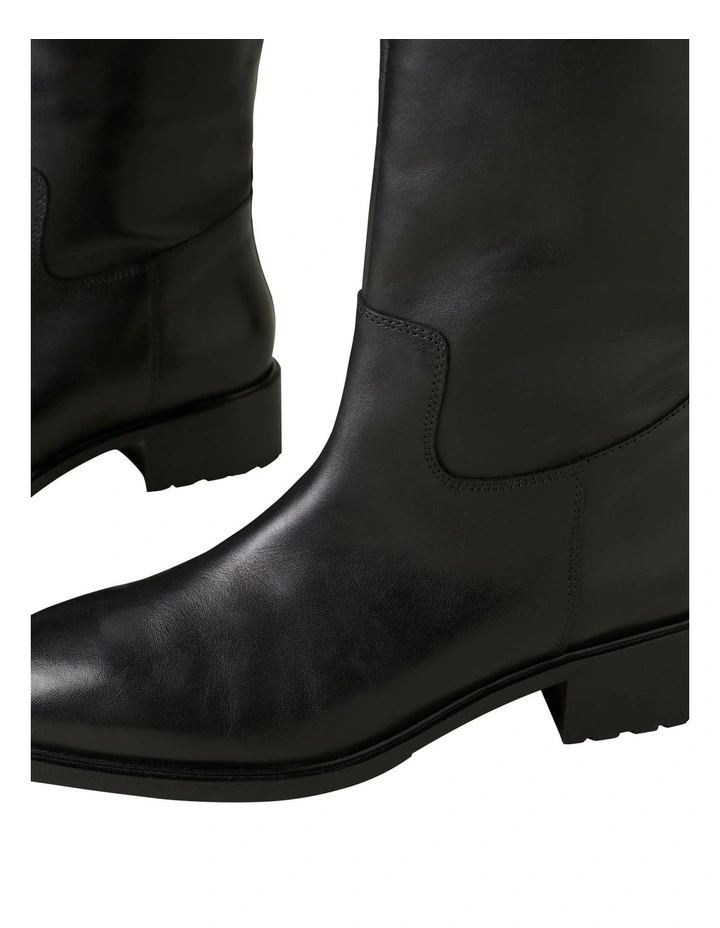 Lucy Leather Black Riding Boot image 5