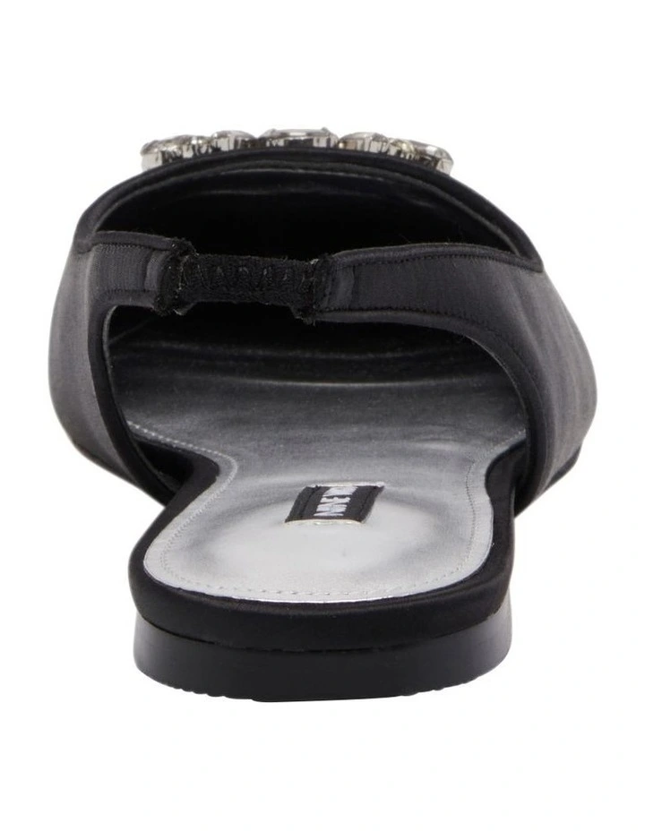 Blingy Slingback Flats in Black image 4