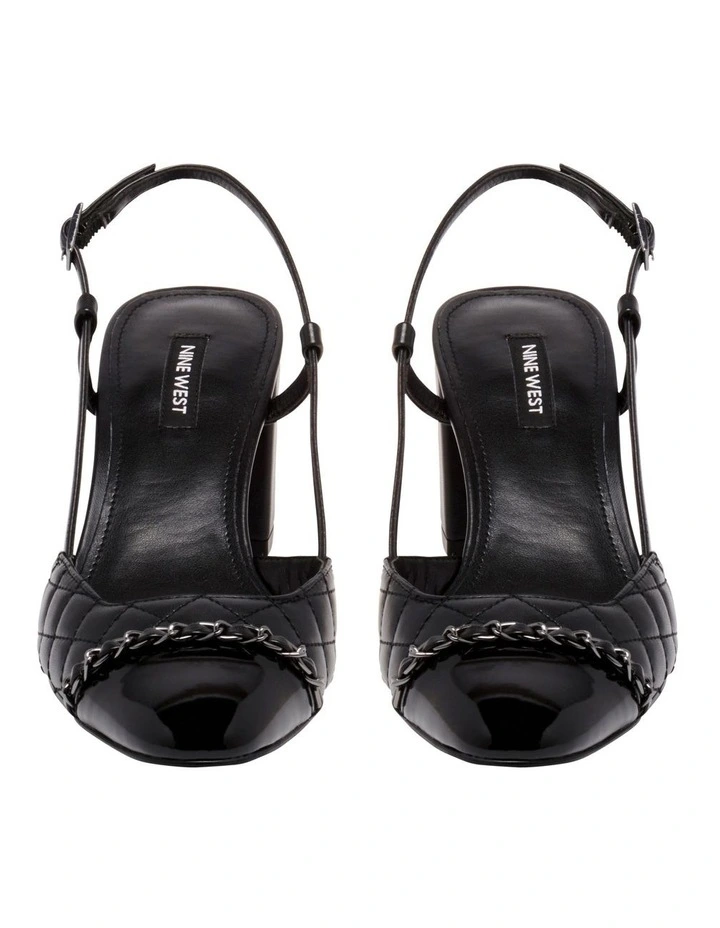 Uround Slingback Pump in Black image 3