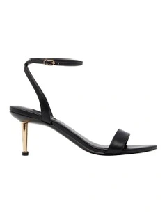 Anny Heeled Sandal in Black