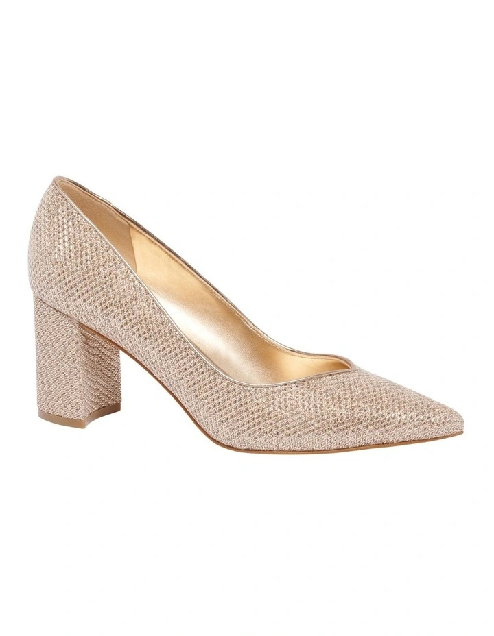 Cate Pump in Gold image 2