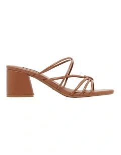 Gainer Heeled Sandal in Light Brown