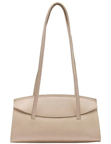 Baguette Shoulder Bag in Beige