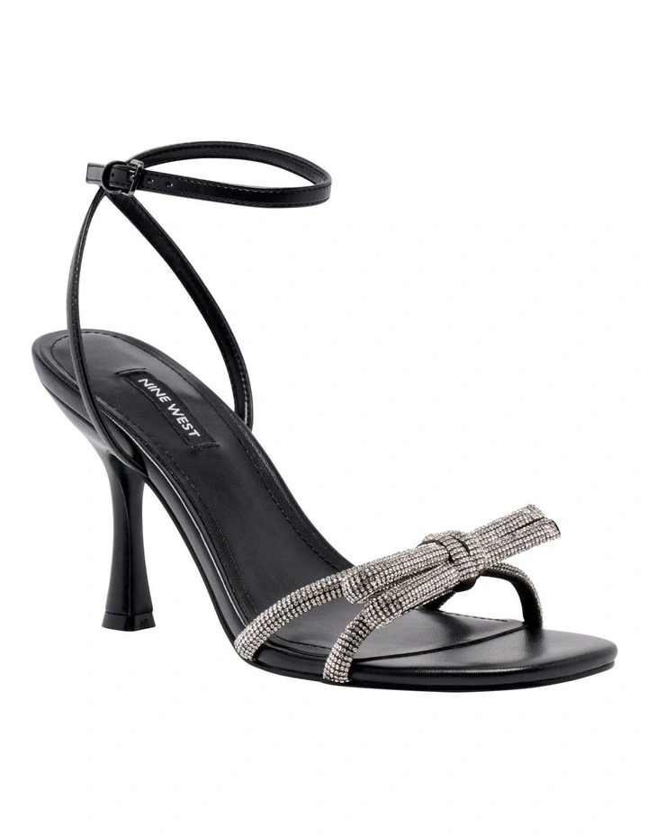 Ivid Heeled Sandal in Black image 2