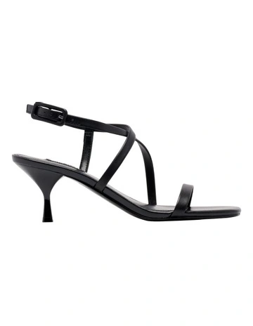 Hanni Heeled Sandal in Black