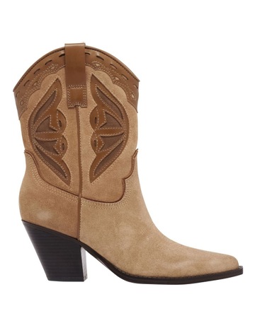 Puzz Western Boots in Tan