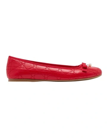 Plas Ballet Flat in Red
