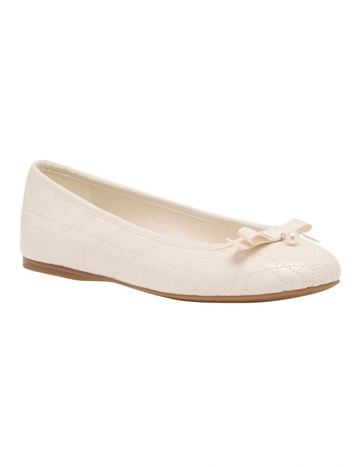Plas Ballet Flat in Ivory image 2