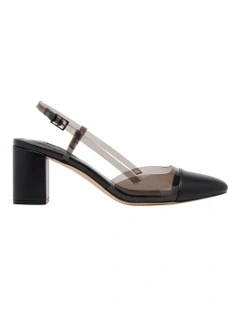 Unda Slingback Pump in Black
