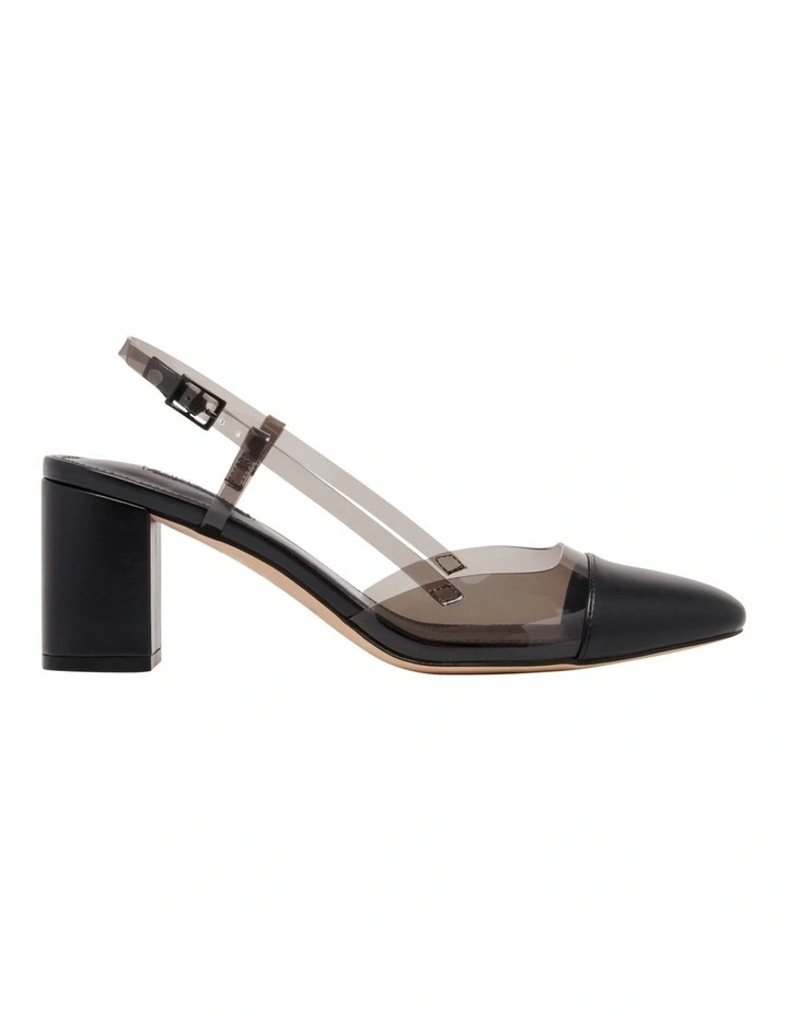 Unda Slingback Pump in Black image 1
