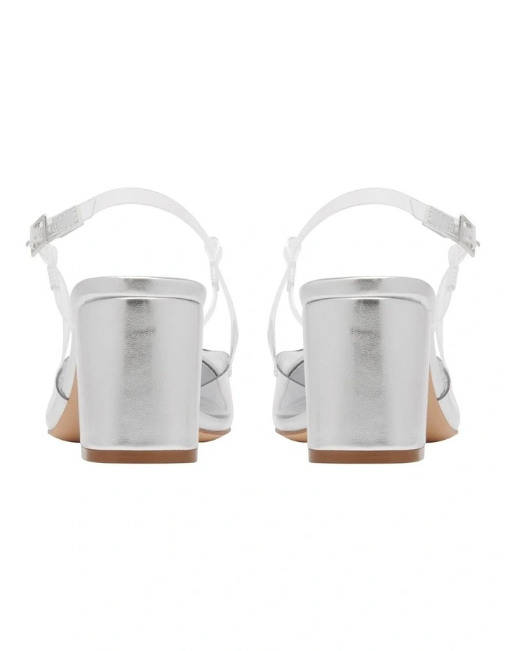 Unda Slingback Pump in Silver image 4