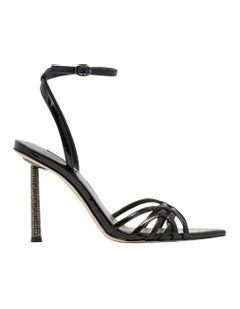 Paxal Heeled Sandal in Black