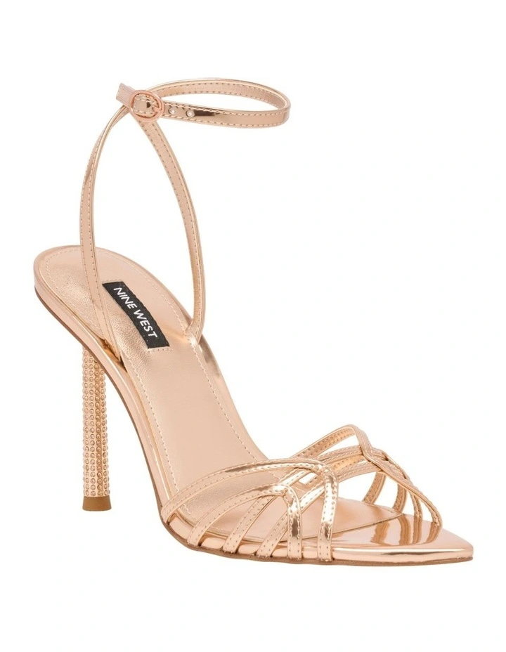 Paxal Heeled Sandal in Rose Gold image 2