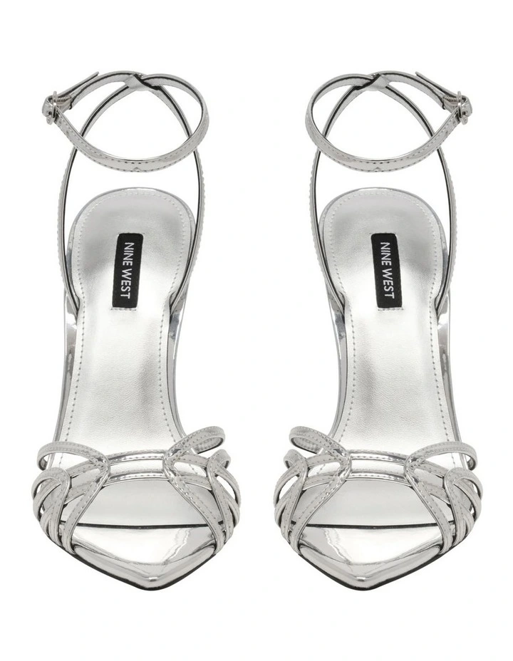 Paxal Heeled Sandal in Silver image 3