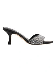 Rokke Heeled Sandal in Black