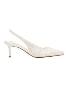 Kately Slingback Pump in White
