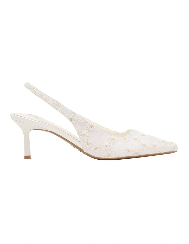 Kately Slingback Pump in White image 1